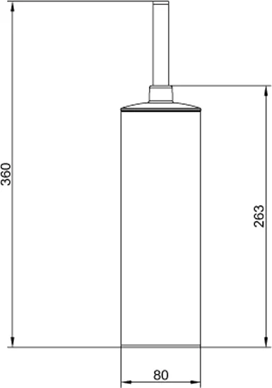 Ёршик для унитаза AZARIO Nessy AZ-450 хром