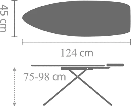 Гладильная доска Brabantia C 134463 124x45, ледяная вода