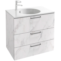 Тумба белый мрамор 80 см Jacob Delafon Odeon Rive Gauche EB2532-R9-NR4