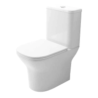 Унитаз компакт Azario Iris AZ-8353 GB напольный, безободковый, с бачком и сиденьем микролифт, с арматурой GEBERIT, 60х38х77.5 см, белый