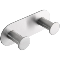 Планка с крючками Bemeta Easy 163106375 для ванны, самоклеящаяся, нержавеющая сталь