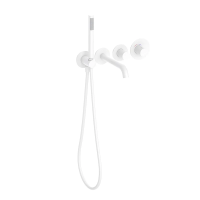 Термостатический смеситель встраиваемый Timo Saona 2324/16YSM С ВНУТРЕННЕЙ ЧАСТЬЮ, для ванны с душем, матовый белый