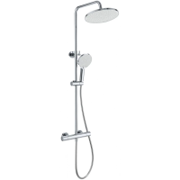 Душевая система Wonzon & Woghand Inn 1 WW-B3013-T1-CR 255 мм, с термостатом, хром