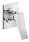 смеситель gessi rilievo 59109#031 для душа, встраиваемый, на 1 источник, внешняя часть, цвет хром