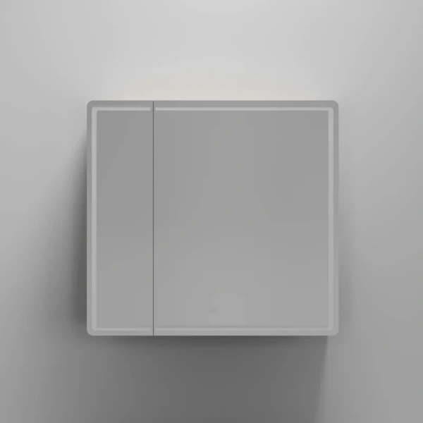 зеркало-шкаф sancos mirror 80 с подсветкой, дуб галифакс натуральный