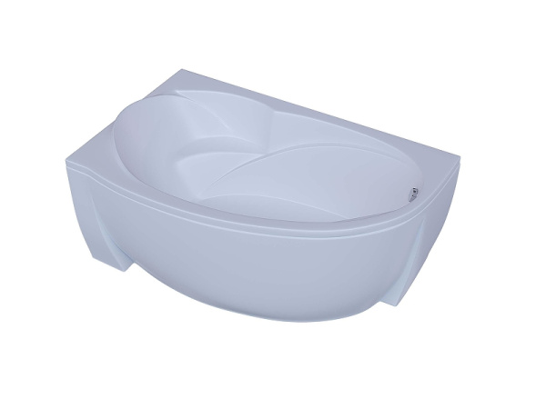 акриловая ванна aquatek бетта 150х95 l bet150-0000170 цвет белый без панелей, каркаса и слив-перелива