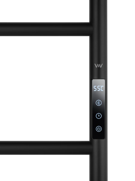 полотенцесушитель электрический wonzon & woghand wismar, черный (ww-al202-mb)