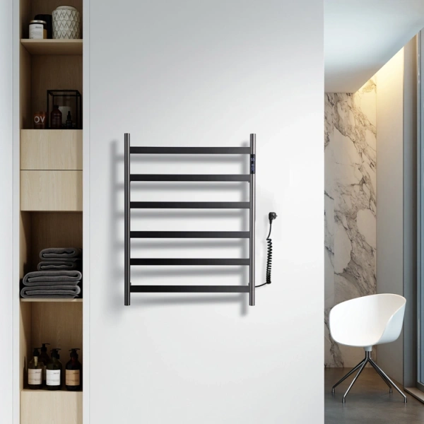 полотенцесушитель электрический wonzon & woghand essen, черный матовый (ww-a405-mb)