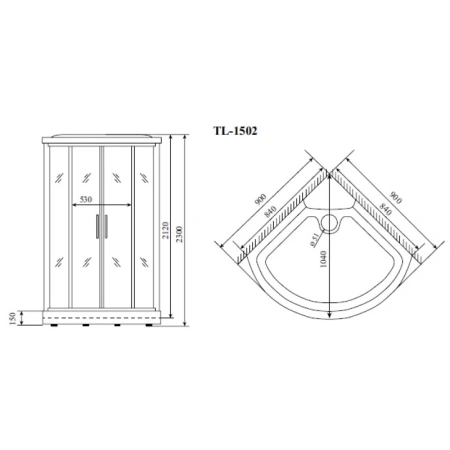 душевая кабина timo lux tl-1502