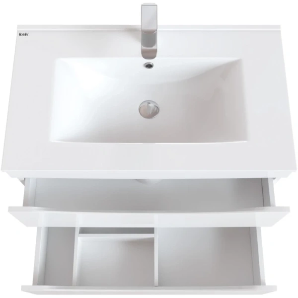тумба с раковиной iddis cloud белая, 80 см clo80wfi95k