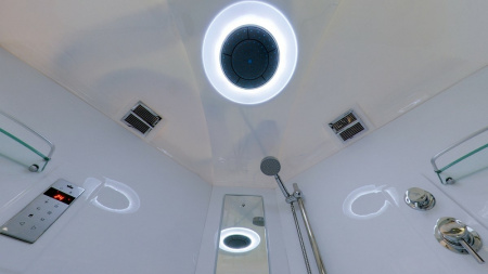 душевой бокс timo lux 135х135 t-7735c с гидромассажем