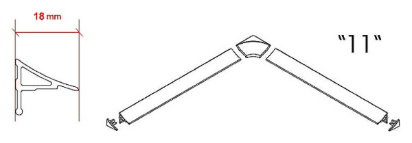 декоративная планка ravak 11 2000 xb462000001 белая