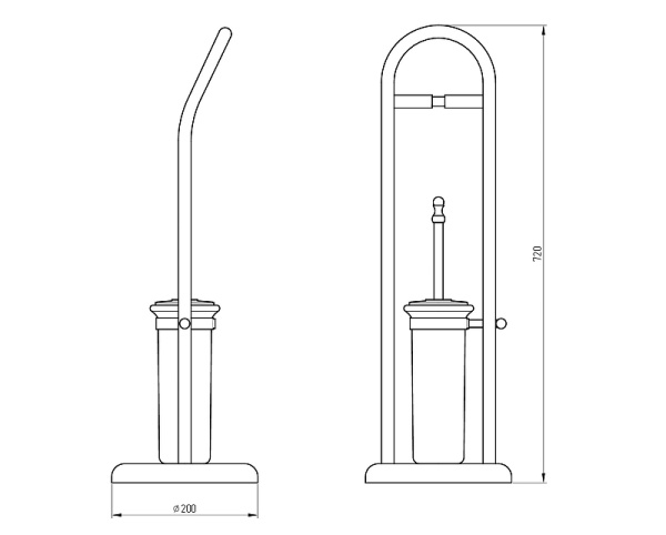 Напольная стойка Migliore Mirella 17262 цвет хром