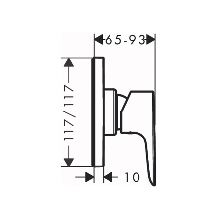 смеситель для душа hansgrohe talis e 71764000