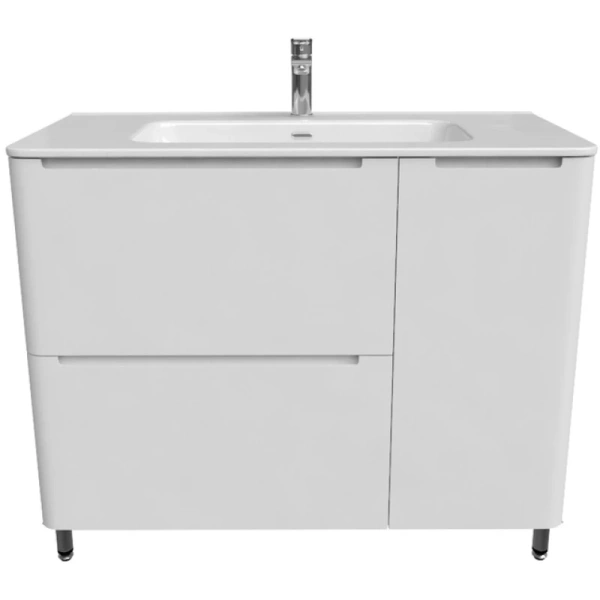 тумба с раковиной iddis edifice белая, 100 см edi10wfi95k