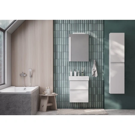 тумба белый глянец 46 см roca oleta a857638806