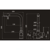 смеситель elghansa kitchen pure water 56a5216-black для кухни однорычажный (для фильтра) с бок. переключателем