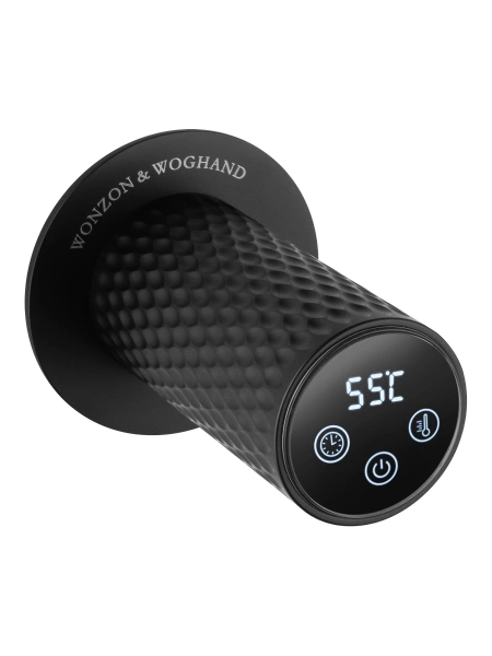 полотенцесушитель электрический встраиваемый wonzon & woghand münchen, черный матовый (ww-a354-mb)