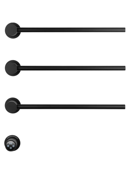 полотенцесушитель электрический встраиваемый wonzon & woghand hamburg, черный матовый (ww-al313-mb)