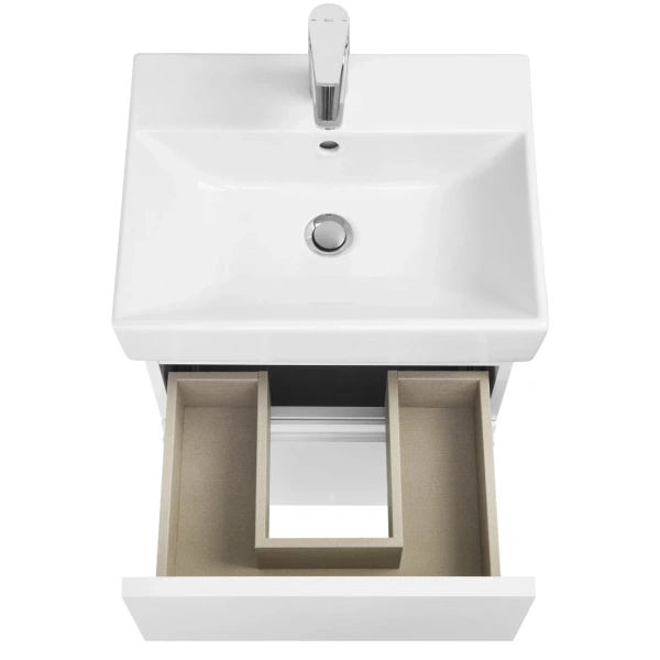 тумба белый глянец 46 см roca oleta a857638806