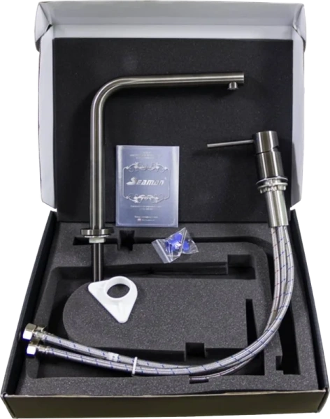 смеситель для кухни seaman eco venice ssn-1001-ss steel satin