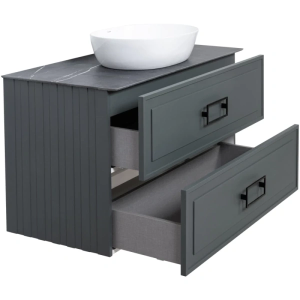 тумба серо-зеленый матовый 97,6 см la fenice cubo twin fnc-01-cub-g-100-2