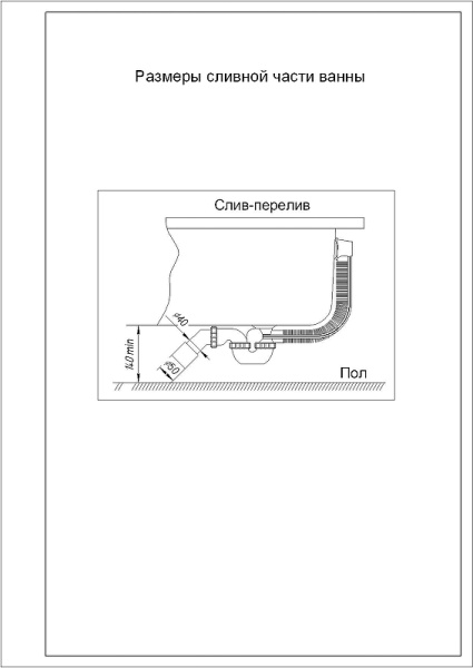 акриловая ванна aquatek оберон 150х70 obr150-0000002 цвет белый с фронтальной панелью с каркасом со слив-переливом (слева)