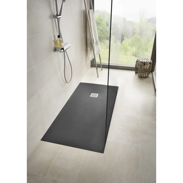 душевой поддон из литьевого мрамора 160x70 см roca terran ap1016402bc01400