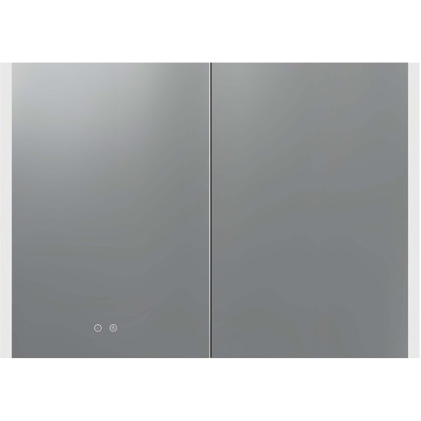 зеркальный шкаф aquatek 100 aq7109-mlc с подсветкой хром