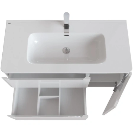 тумба с раковиной iddis edifice белая, 100 см edi10wfi95k