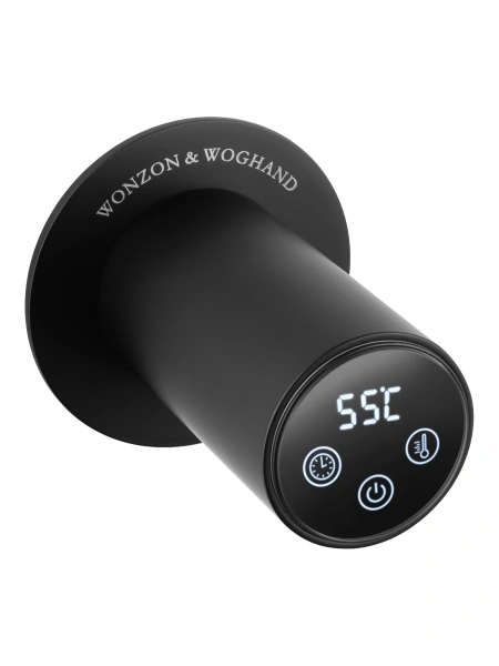 полотенцесушитель электрический встраиваемый wonzon & woghand dortmund, черный матовый (ww-a363-mb)