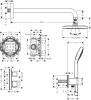 душевой комплект hansgrohe croma e 280 1jet 27953000