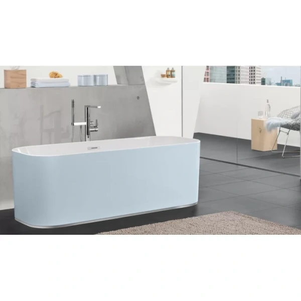 ванна квариловая villeroy&boch finion 170х70 ubq177fin7n100v101, отдельностоящая, с подсветкой, цвет белый