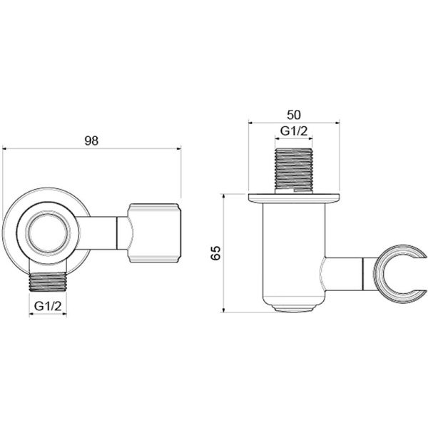 шланговое подключение aquatek классик aq2462pg золото