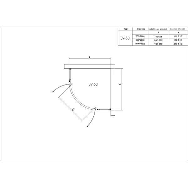 душевой уголок rgw stilvoll sv-53b 80x80 профиль черный