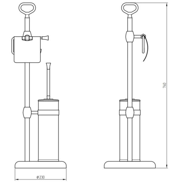 Напольная стойка Migliore Fortuna 27740 цвет хром