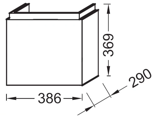 тумба под раковину jacob delafon formilia 40 см, eb1096-e70, арлингтонгский дуб